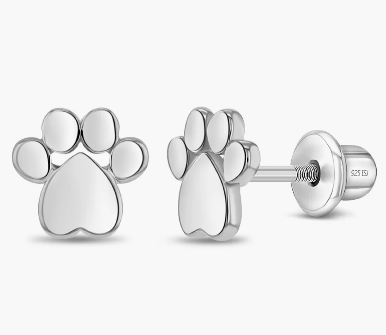 Paw Kids Earrings Silver