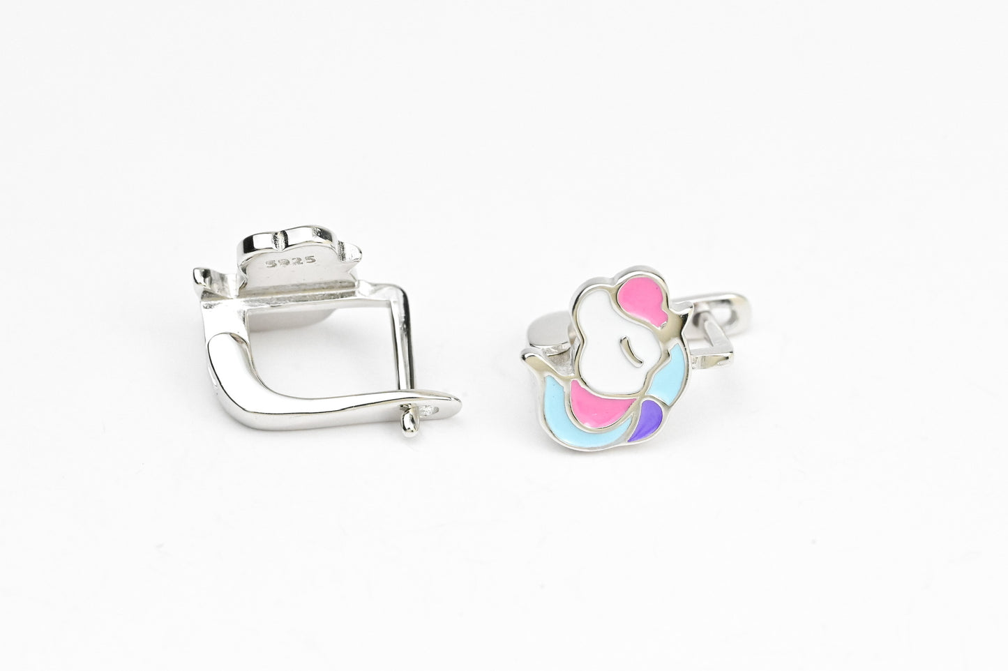 Kids Silver Earrings Unicorn