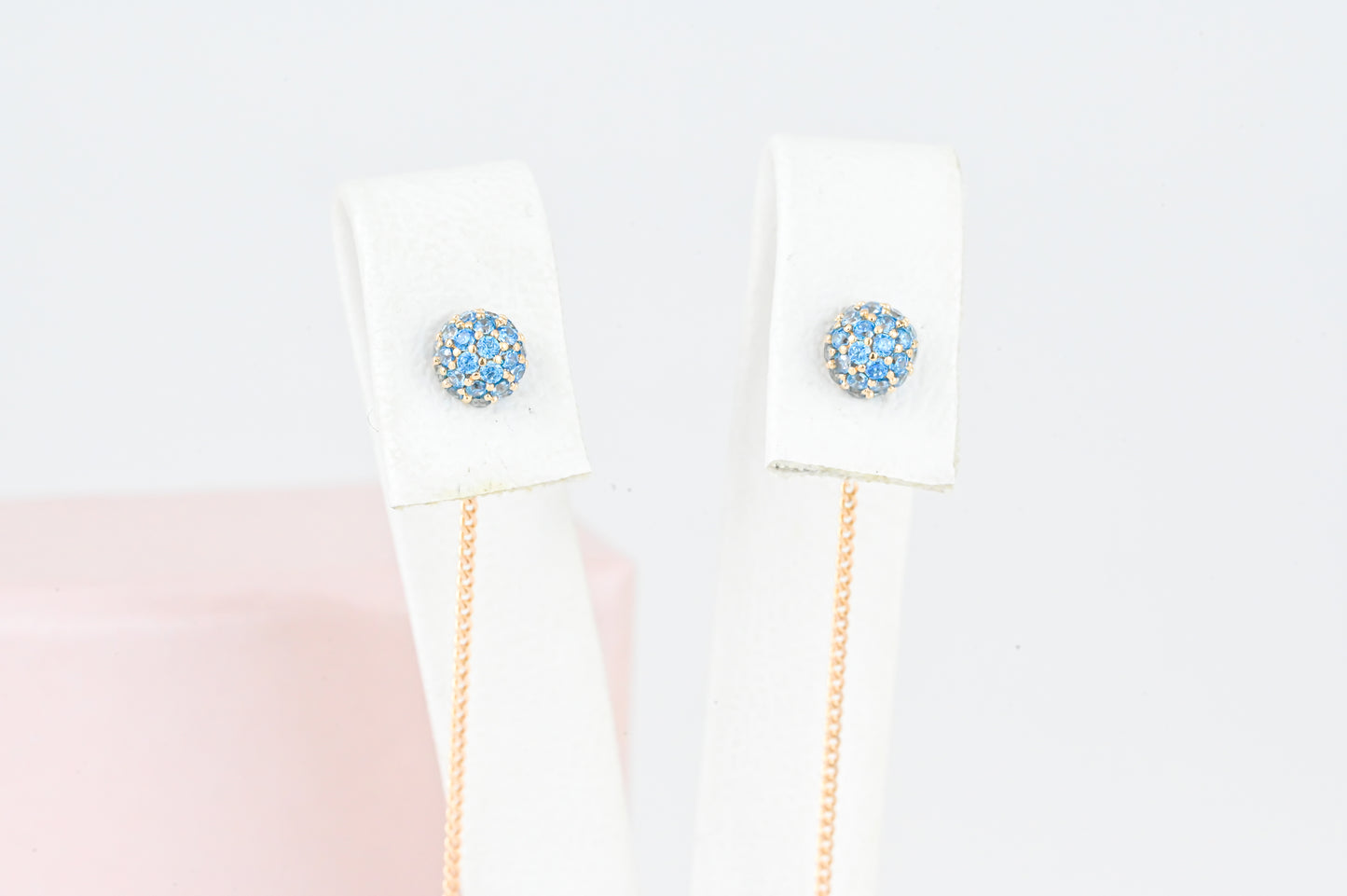 Blue Thread Earrings