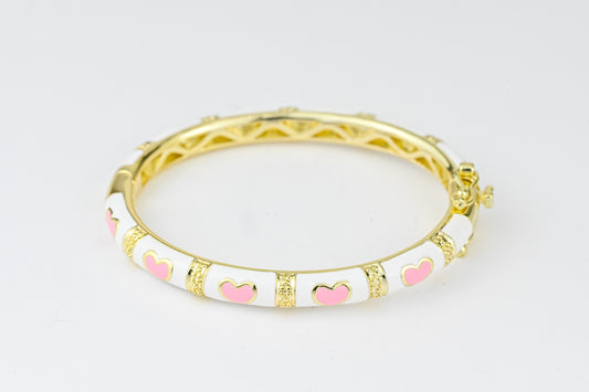 Pink Hearts Bracelet