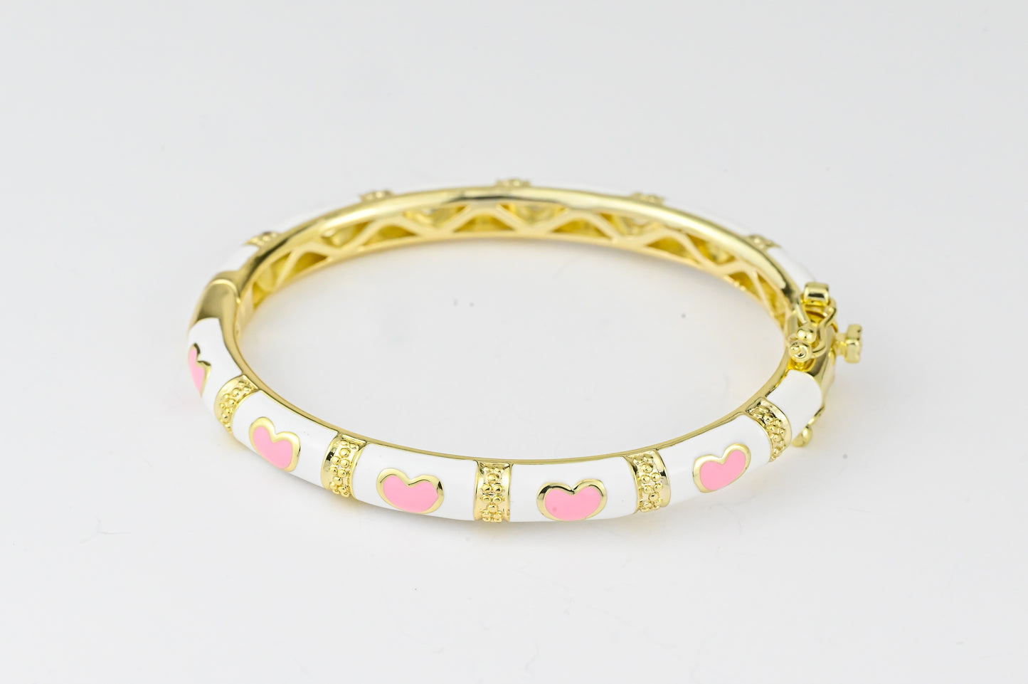 Pink Hearts Bracelet