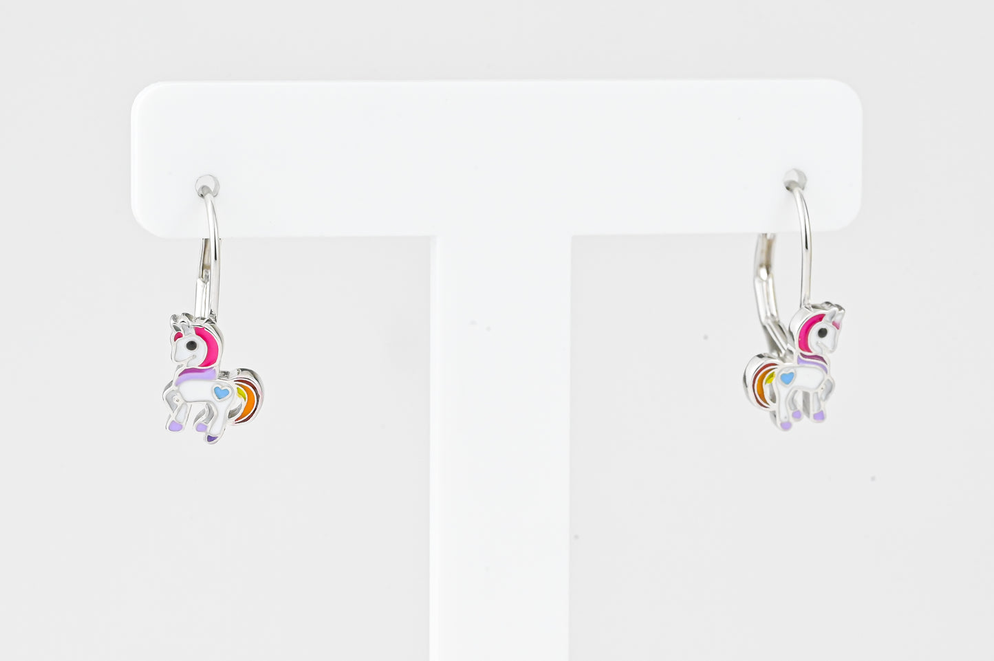 Kids Silver Earrings Unicorn