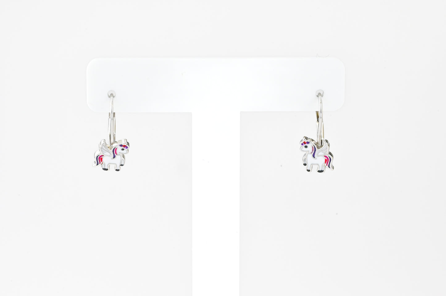 Kids Silver Earrings Unicorn