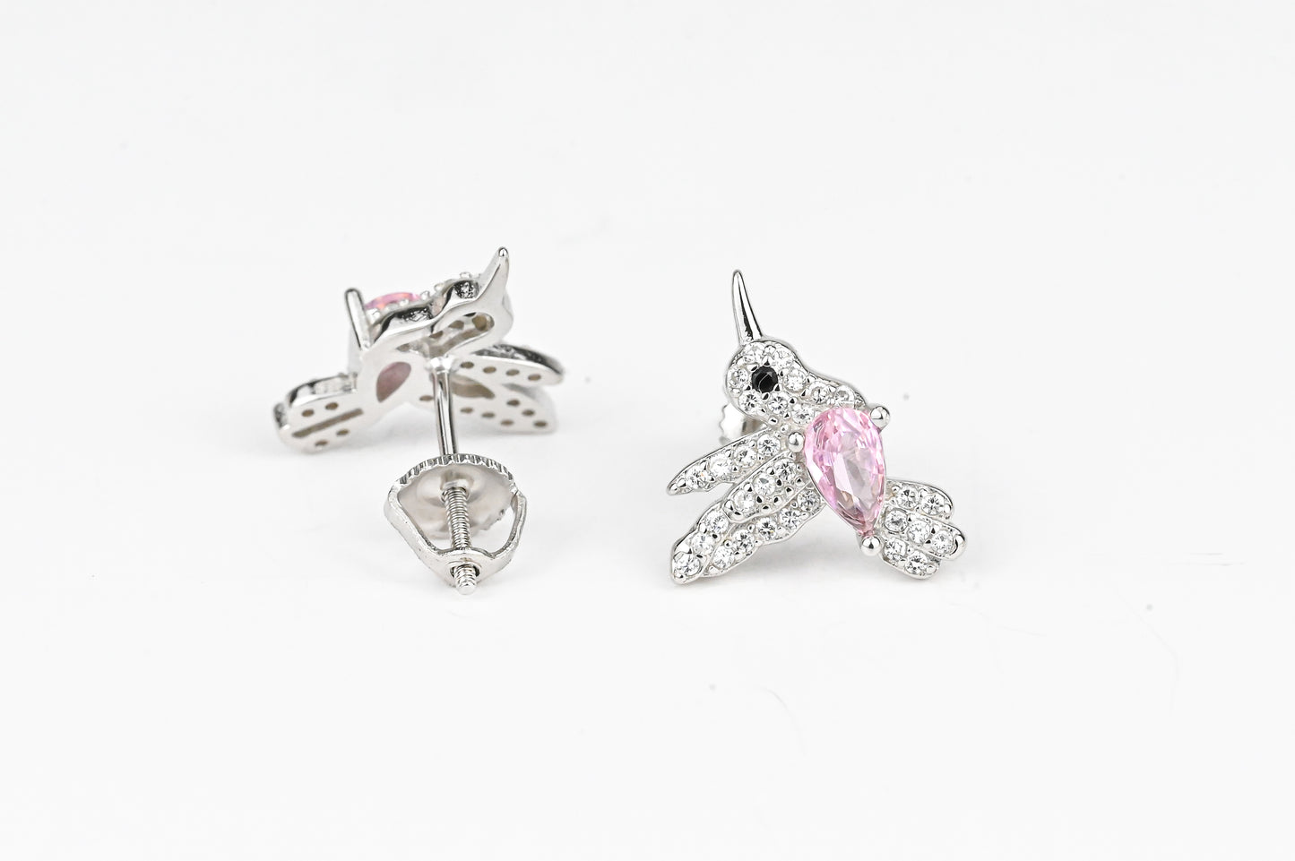 Silver Kids Earrings Birds