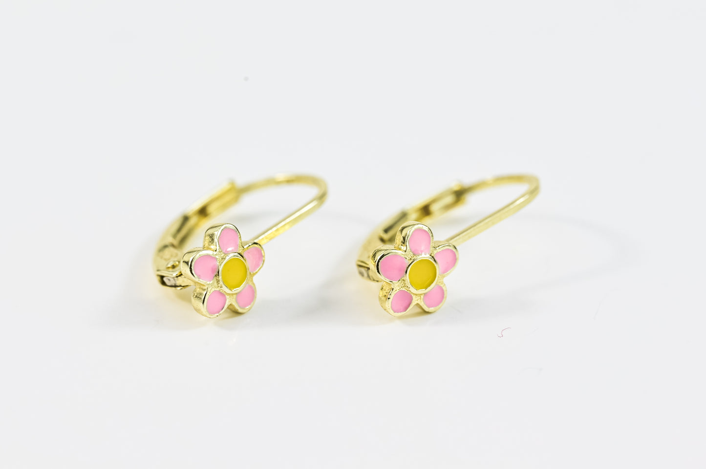 Earrings Pink Flower