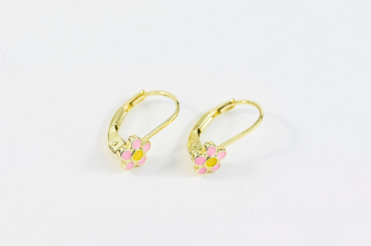 Earrings Pink Flower