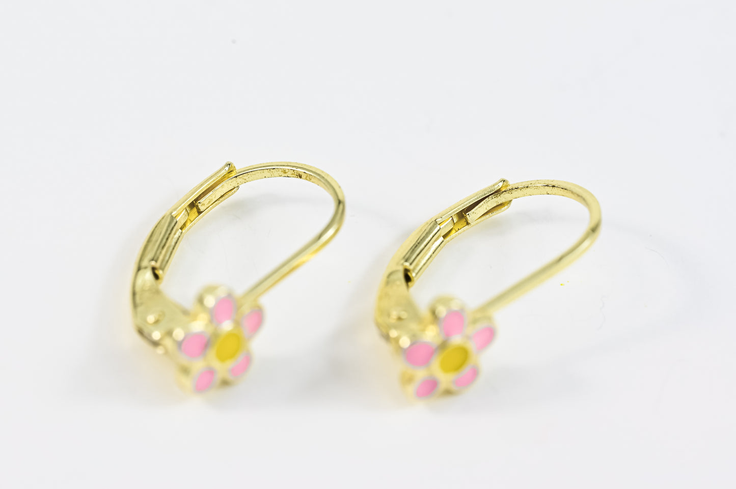 Earrings Pink Flower