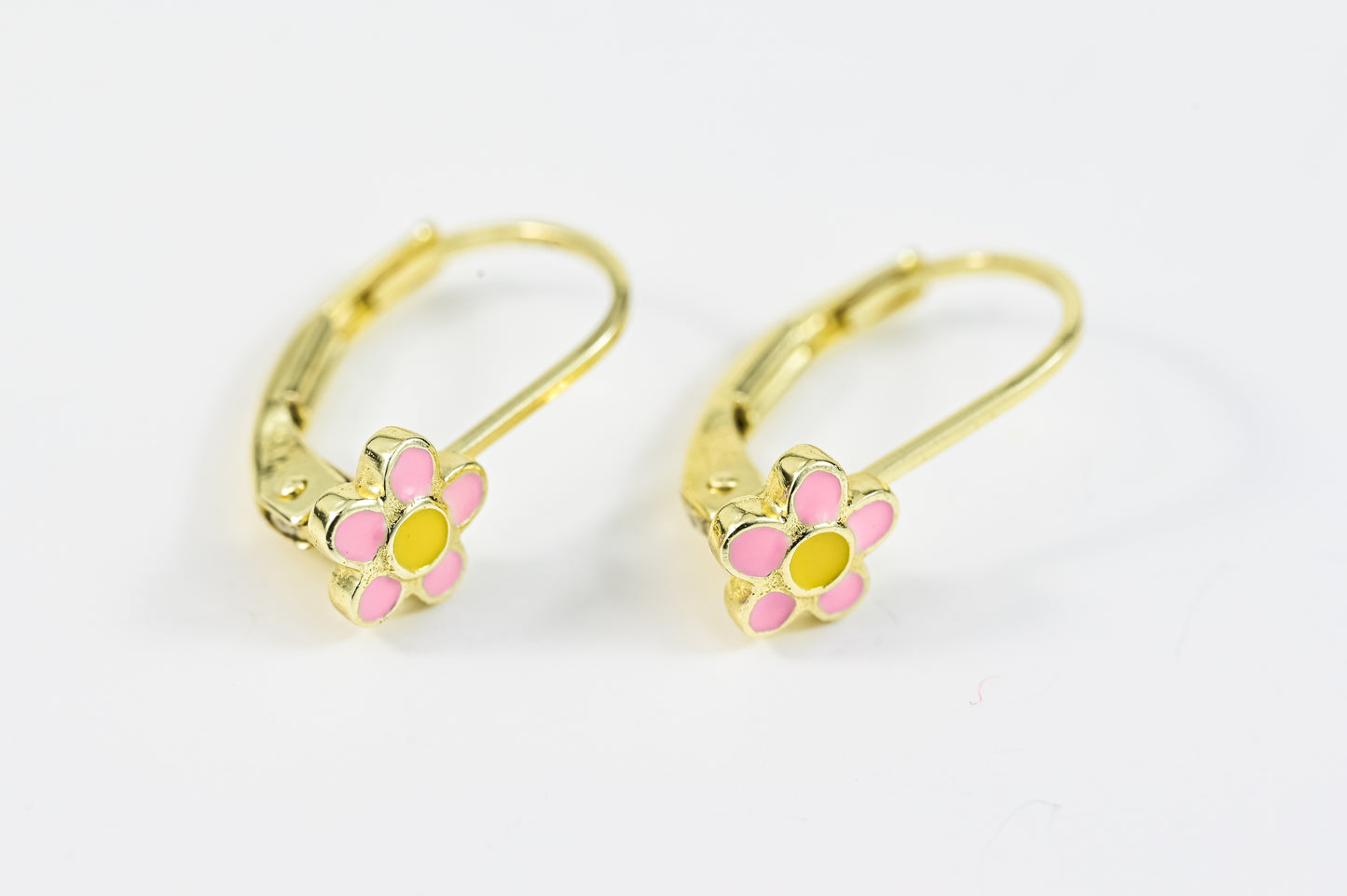 Earrings Pink Flower