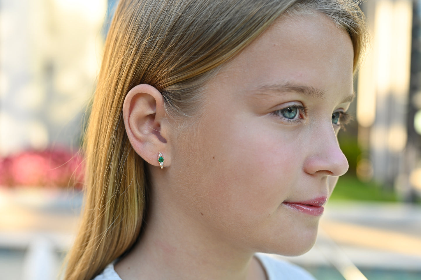 Kids Earrings Zirconia stones