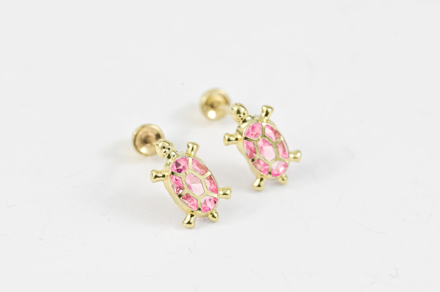 Earrings Pink Turtle