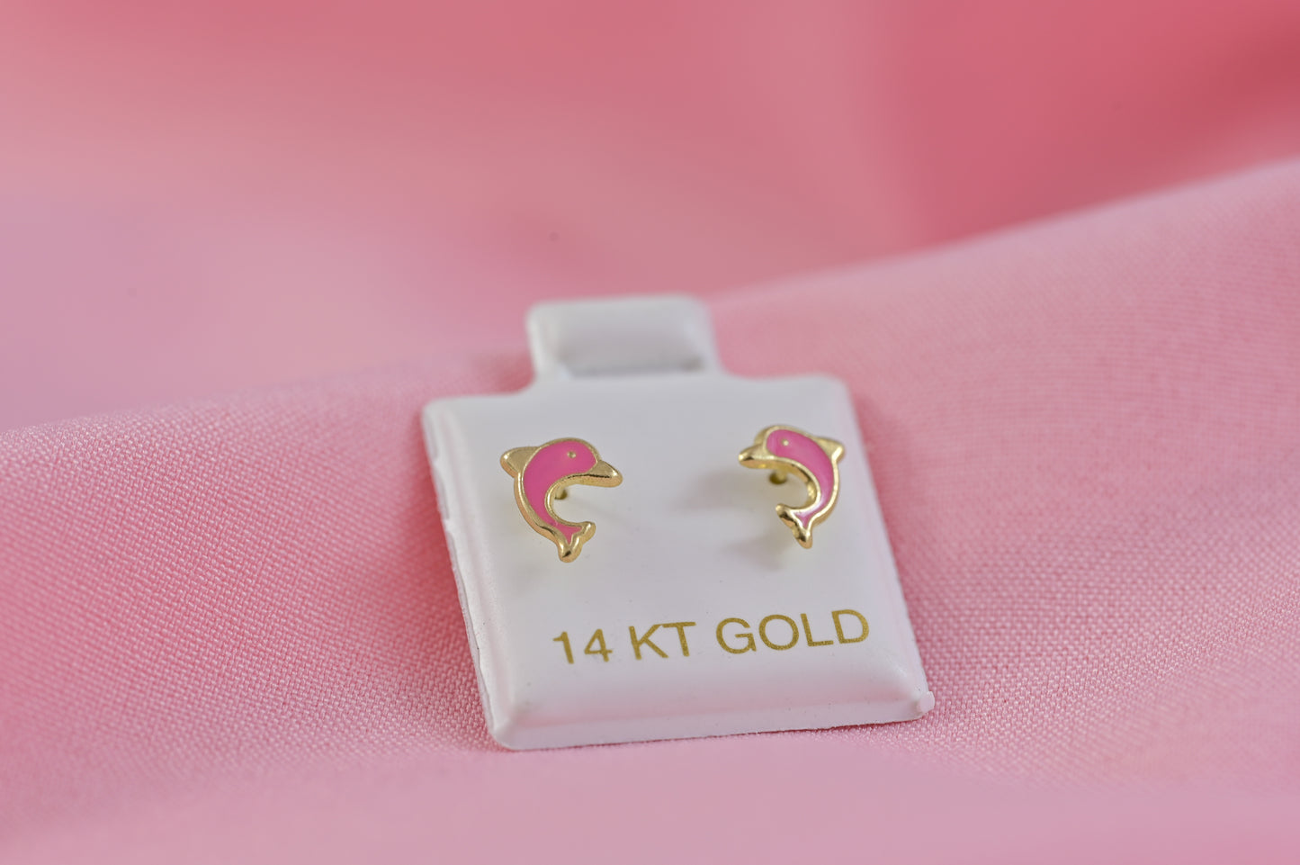 Earrings Pink Dolphin