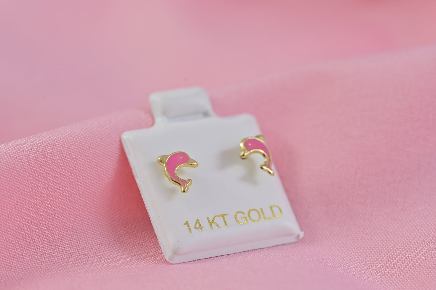 Earrings Pink Dolphin