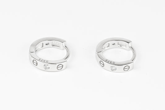 Silver Kids Earrings Hoops