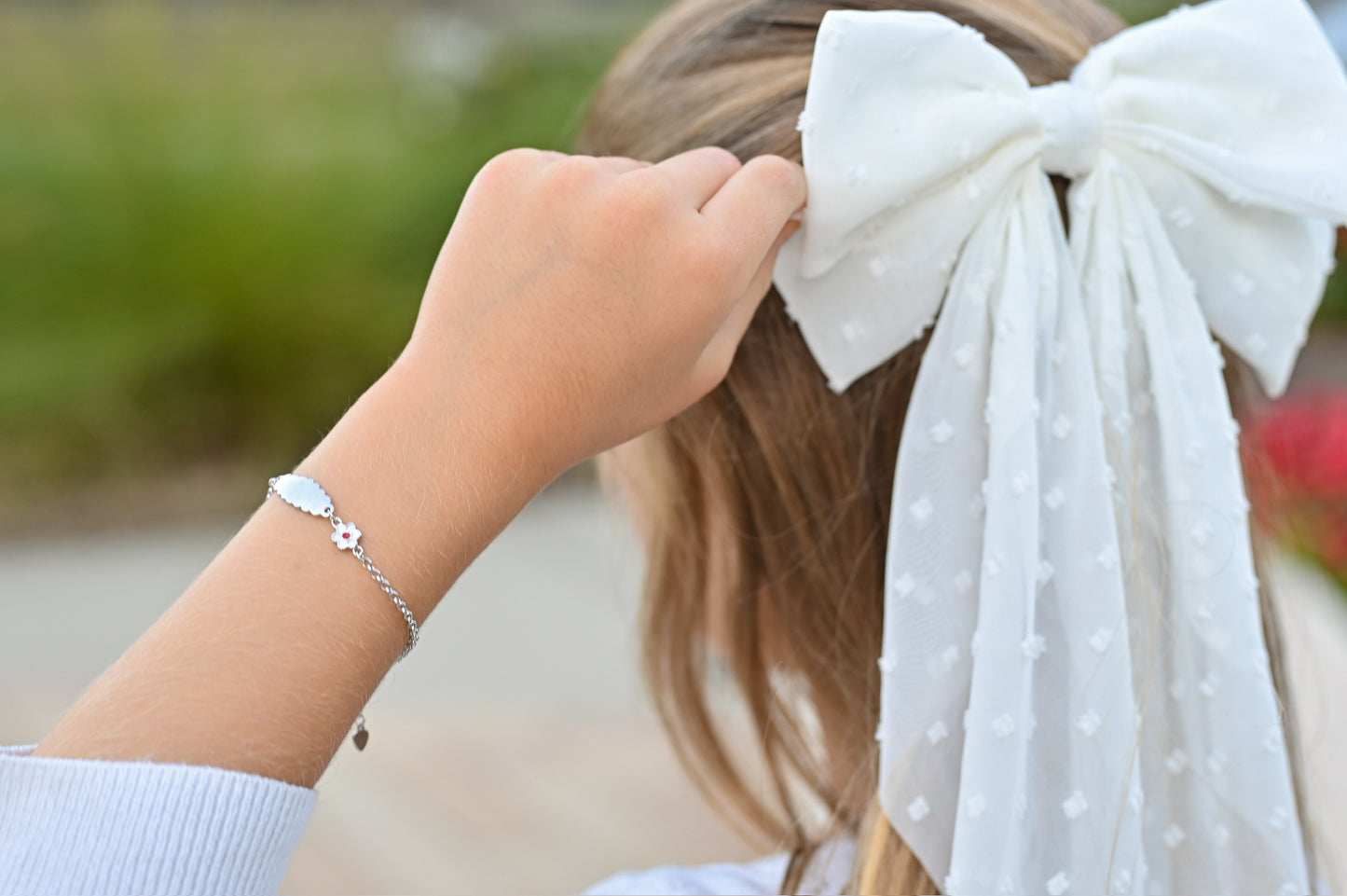 Silver Bracelet Flower