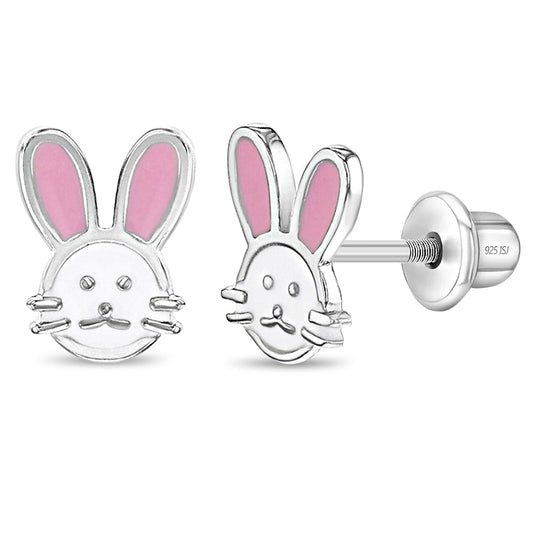 Rabbit Kids Silver Earrings