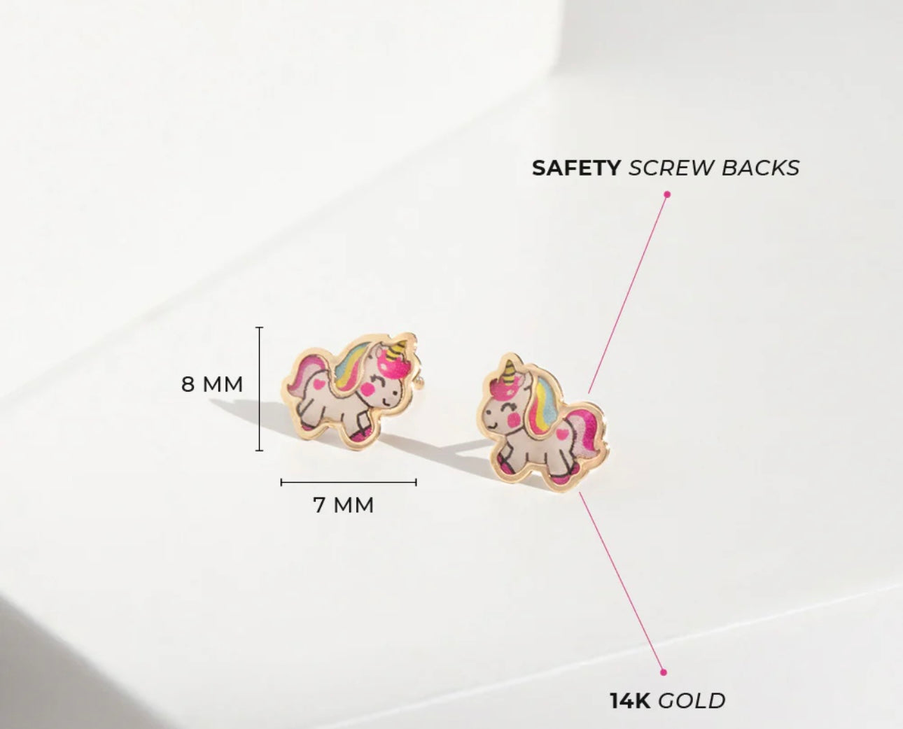 Stud Earrings Unicorn